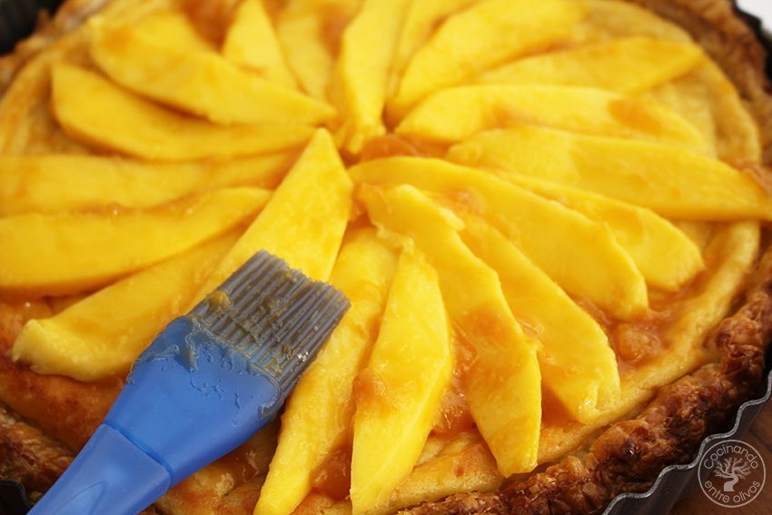 Tarta de mango y requesón con hojaldre (20)