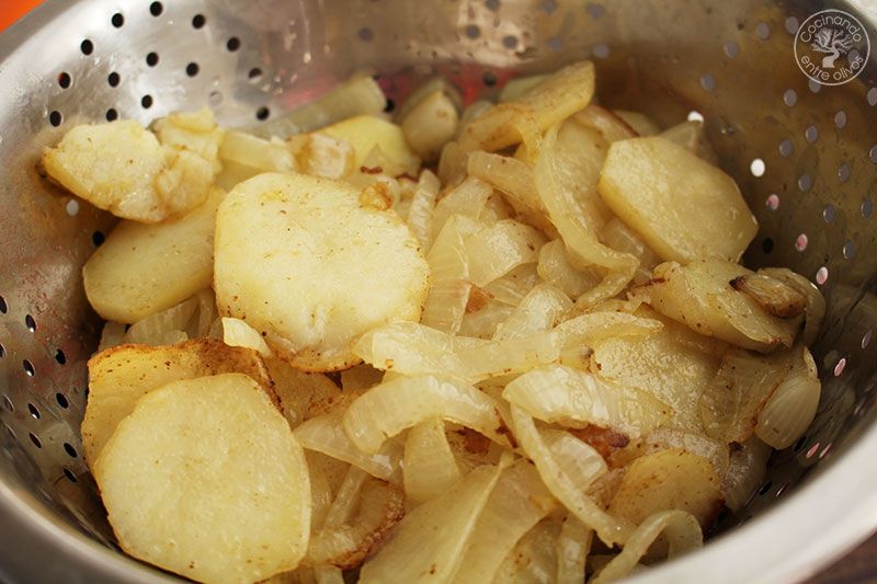 Rape al horno con patatas