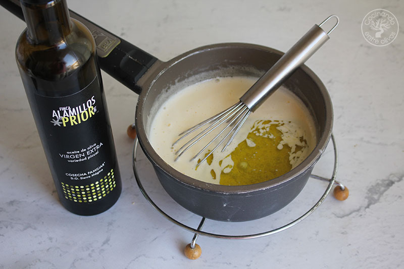 Helado de aceite de oliva virgen extra