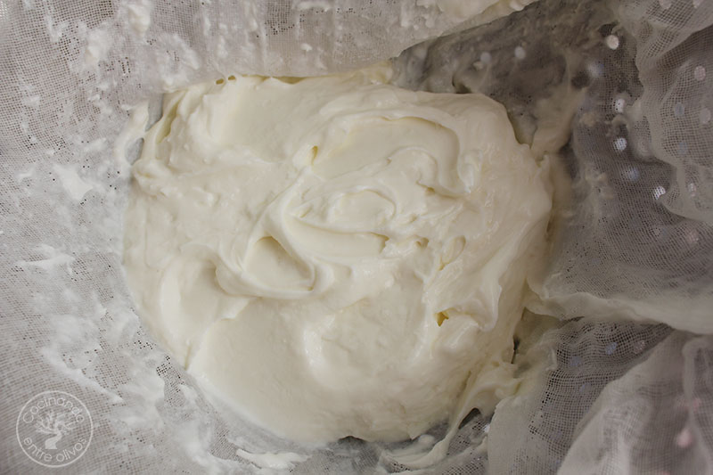Labneh casero de yogur
