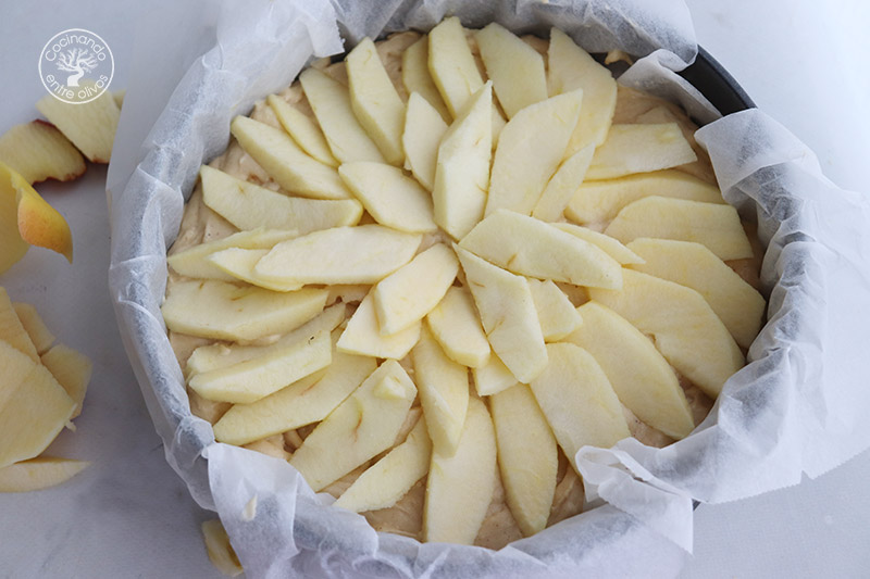 Bizcocho de manzana y queso