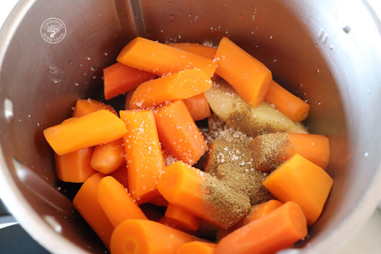 Crema fría de zanahoria y manzana