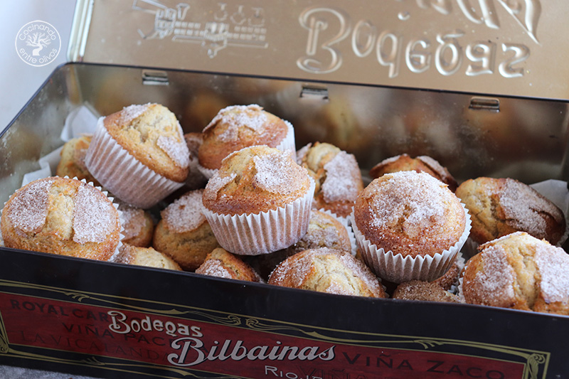 Magdalenas caseras con aceite de oliva virgen extra