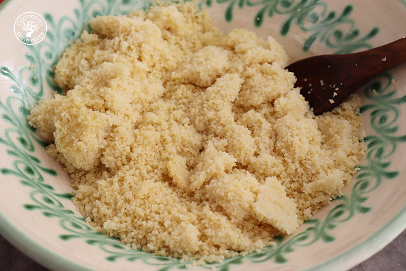 Ensalada de cous cous con sandia y queso fresco