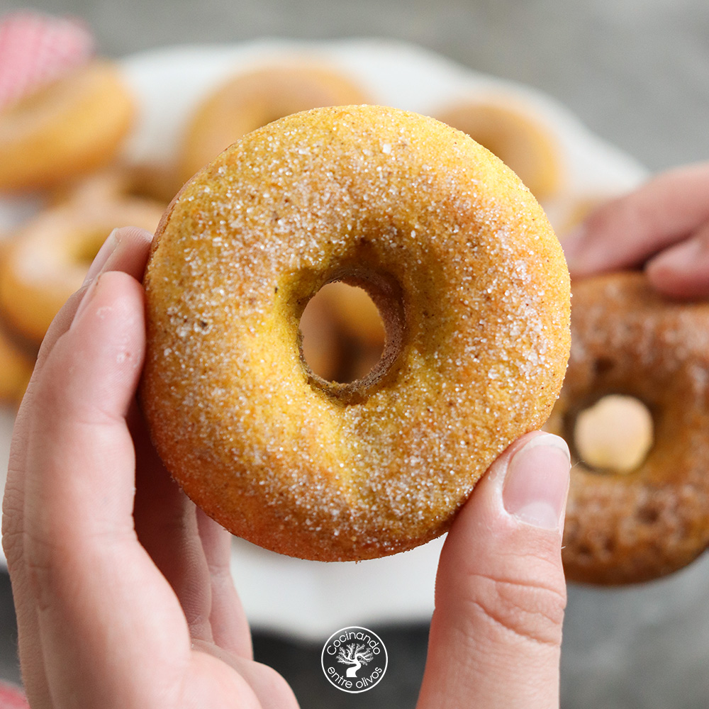 Donuts de calabaza al horno