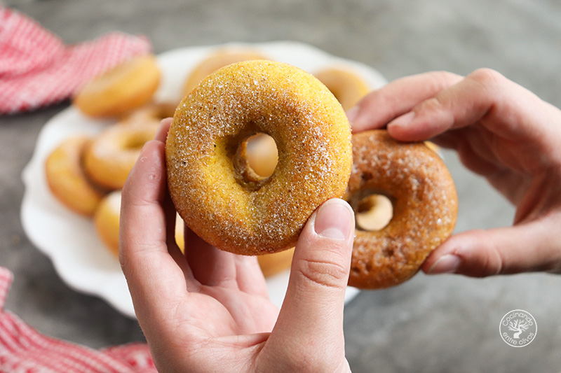 Donuts de calabaza al horno