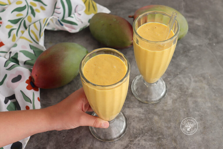 Batido de yogur y mango (Lassi de mango)