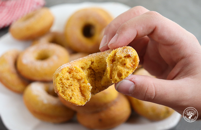 Donuts de calabaza al horno