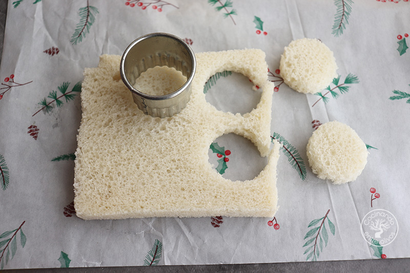 Velas navideñas de queso con fuet y cebollitas